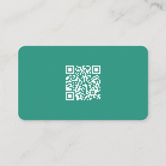 Rustic Lamb Sheep Farm LOGO QR Code Green Visitekaartje (Achterkant)