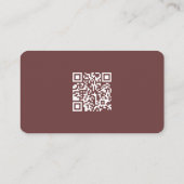 Rustic Lamb Sheep Farm LOGO QR Code Red Visitekaartje (Achterkant)