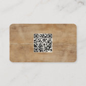 Rustic Lamb Sheep Farm LOGO QR Code  Visitekaartje (Achterkant)