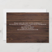Rustic Land 3 Foto Simple Wood Weddenschap Save The Date (Achterkant)