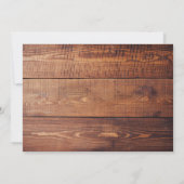 Rustic Land baby's | Mason Jar Wedding Kaart (Achterkant)