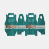 Rustic Land Blauwgroen Weddenschap Dank je Bedankdoosjes (Uitgevouwen)