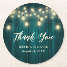 Rustic Land Blauwgroen Weddenschap Dank je