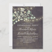 Rustic Land Greenery Garden Engagement Party Kaart (Voorkant)