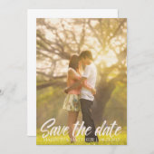 Rustic Land sparen de uitnodiging van de Datum  (Voorkant / Achterkant)