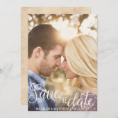 Rustic Land sparen de uitnodiging van de Datum  (Voorkant / Achterkant)