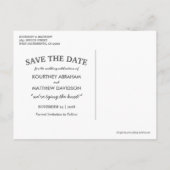 Rustic Landelijk Save the Date | Lichtslingers Aankondigingskaart (Achterkant)