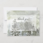 Rustic Landscape Funeral Dank je Kaart (Voorkant)