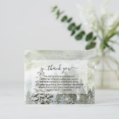 Rustic Landscape Funeral Dank je Kaart (Staand voorkant)