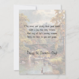 Rustic Landscape St. Patrick's Day Irish Blessing Feestdagenkaart