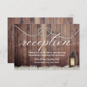 Rustic Lantaarn die de weddenschappen met de knoop Kaart (Voorkant / Achterkant)