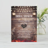 Rustic Lantern Autumn Wedding Vrijgezellenfeest Kaart (Staand voorkant)