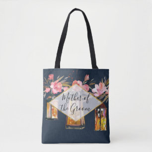 Rustic Lantern Blue Coral Moeder van de Groom Tote Bag
