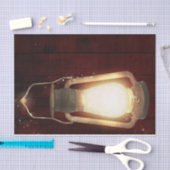 Rustic Lantern Lights Cherry Wood Barn Wedding Tissuepapier (Craft)