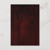 Rustic Lantern Lights Cherry Wood Wedding Details Informatiekaartje (Achterkant)