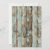 Rustic Lantern Snowflakes Winter Vrijgezellenfeest Kaart (Achterkant)