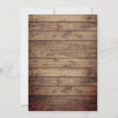 Rustic Lantern Succulent Floral Wedding Kaart (Achterkant)