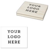Rustic Large Your Custom Logo Business Hobby  Rubberstempel (Gestempeld)