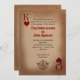 Rustic Las Vegas Wedding Cards Kaart