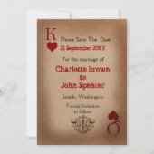 Rustic Las Vegas Wedding Cards Save The Date (Voorkant)