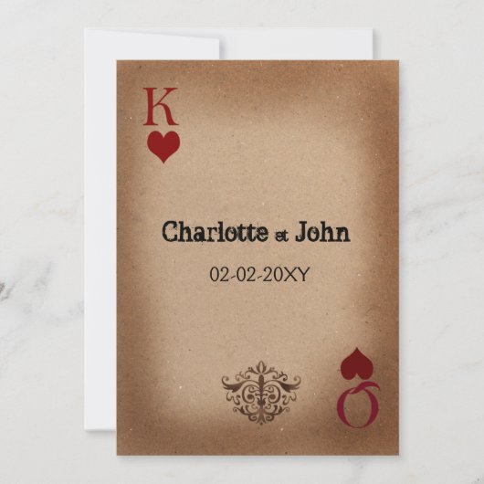 Rustic Las Vegas Wedding Kaarten (Voorkant)