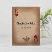 Rustic Las Vegas Wedding Kaarten (Staand voorkant)