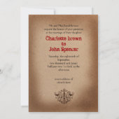 Rustic Las Vegas Wedding Kaarten (Achterkant)