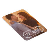 Rustic Laurel | De foto bewaart de Datum Magneet (Rechterzijde)