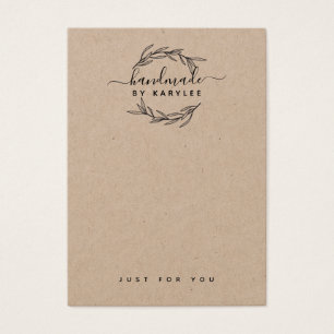 Rustic Laurel Leaf Jewelry Earring Display Kaart