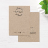 Rustic Laurel Leaf Jewelry Earring Display Kaart (Bureau)