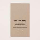 Rustic Laurel Leaf Jewelry Earring Display Kaart (Achterkant)