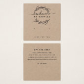 Rustic Laurel Leaf Stud Earring Display Kaart (Voorkant /achterkant)