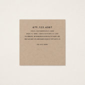 Rustic Laurel Leaf Stud Earring Display Kaart (Achterkant)