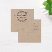 Rustic Laurel Leaf Stud Earring Display Kaart (Bureau)