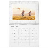 Rustic Laurel Wreath Farmhouse Family Foto 2023 Kalender (Mar 2026)