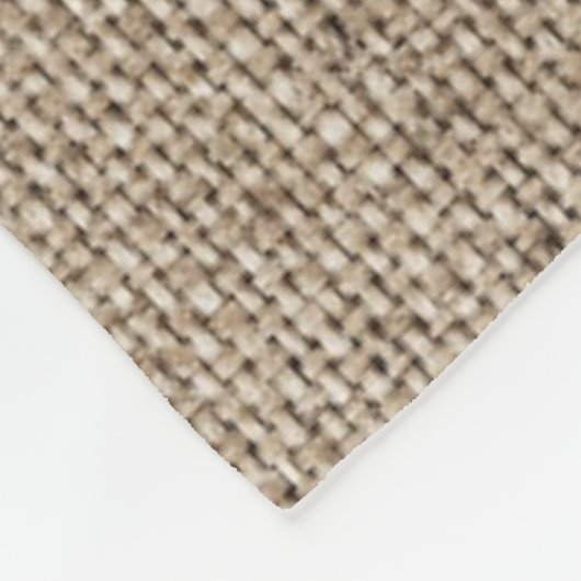 Rustic Laurel Wreath Farmhouse Style Monogramed Fleece Deken (Hoek)