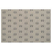 Rustic Laurel Wreath Monogram Stof (Fat Quarter)