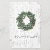 Rustic Laurel Wreath Recipe Organisator Divider (Voorkant / Achterkant)