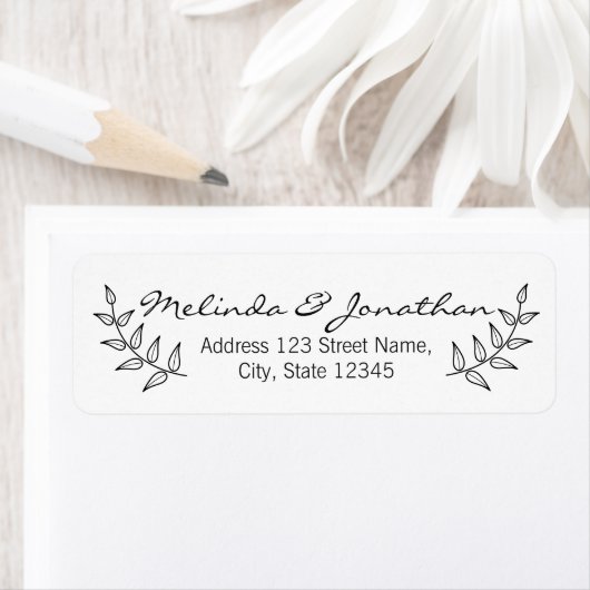 Rustic Laurels Wedding Etiket (Insitu)