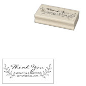 Rustic Laurels Wedding Favor Rubberstempel (Gestempeld)