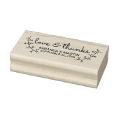 Rustic Laurels Wedding Favor Rubberstempel (Stempel)