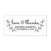 Rustic Laurels Wedding Favor Zelfinktende Stempel (Design)