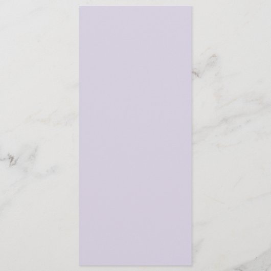 Rustic Lavendel | Paars Huwelijksdiner Menu (Achterkant)