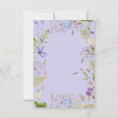 Rustic Lavendel & Salie Wilde Bloemen Lavendel Save The Date (Achterkant)