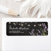 Rustic lavendel slinger kerstverlichting etiket (Insitu)