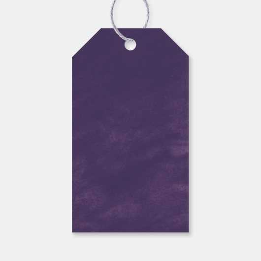 Rustic Lavender and Eucalyptus Wedding Welcome Cadeaulabel (Achterkant)