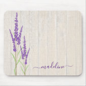 Rustic Lavender Botanisch | Gepersonaliseerde Mous Muismat (Voorkant)