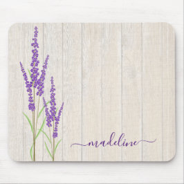 Rustic Lavender Botanisch | Gepersonaliseerde Mous Muismat
