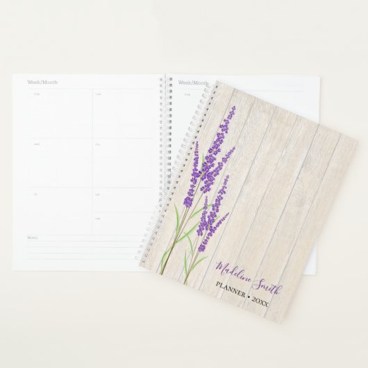 Rustic Lavender Botanisch | Gepersonaliseerde plan Planner (Display)