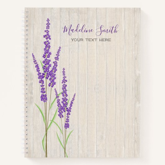 Rustic Lavender Botanisch | Notitieboek (Voorkant)